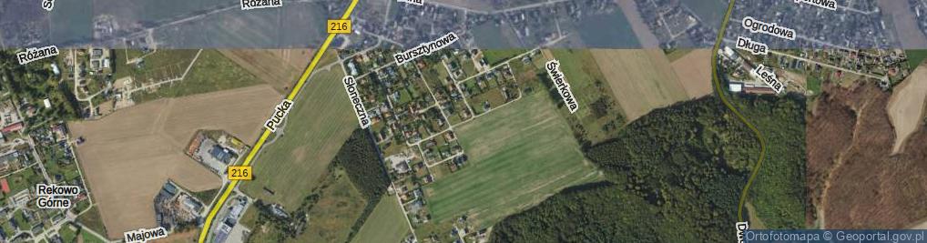 Zdjęcie satelitarne Srebrna ul.